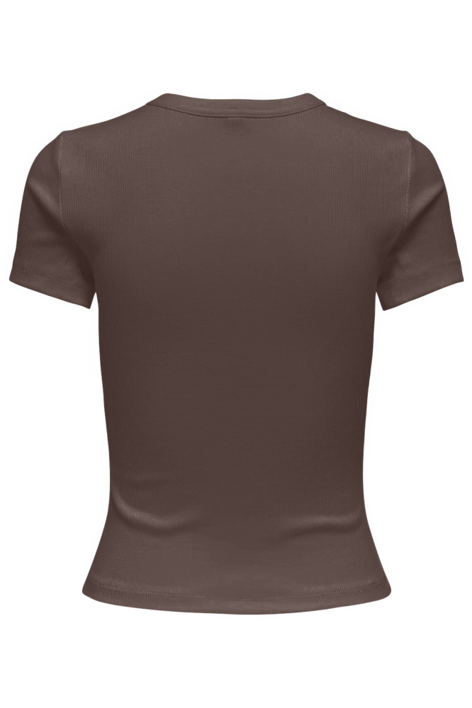 ONLVAL LIFE S/S O-NECK TOP JRS 15369240 CHOCOLATE MARTINI